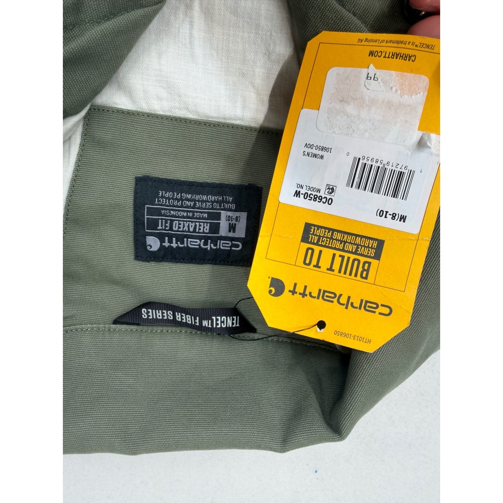 Carhartt Womens Tencel Lightweight Canvas Jacket Green Size Medium NWT - Picture 6 of 7